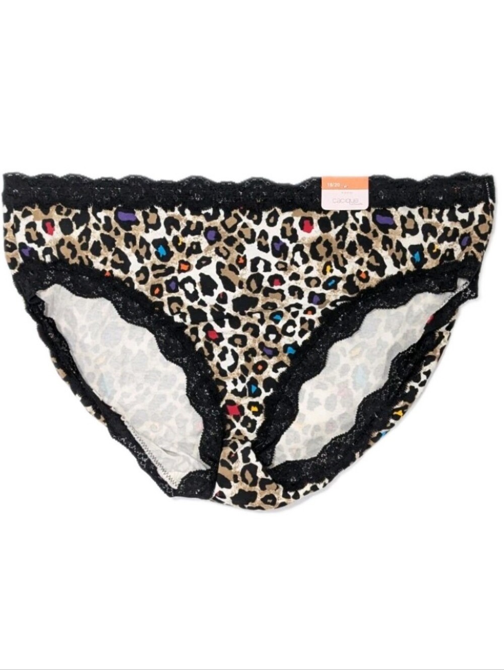 Cacique Plus Size Animal Print Hipster Panty 18/20 Women Cotton Underwear